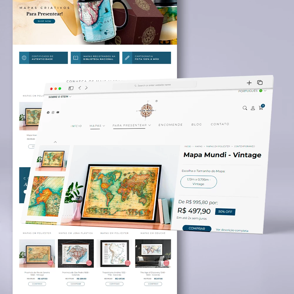 Projeto E-commerce Stein Mapas